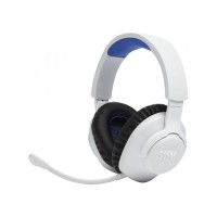 JBL Quantum 360P Wireless Over-Ear Gaming Headset with Detachable Mic - White 