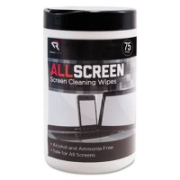 Read Right Screen 6"x6" Cleaning Wipes - 75/Tub