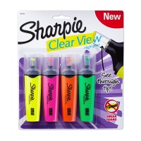 SHARPIE CLEAR VIEW HIGH 4Packs