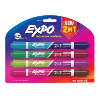 EXPO DRY ERASE 2IN1 4PACK