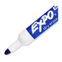 12 x Expo Whiteboard Marker Bullet Tip - Blue