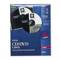 Avery CD/DVD Laser Label 40-pack White