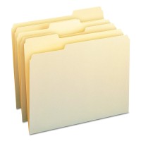 Top Tab Manila File Folders Straight Tab, Letter Size, 11 pt. Manila, 100/Box