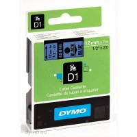 Dymo D1 Tape 12mm x 7mm - Black On Blue (45016 - S0720560)