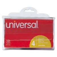 Universal Dry Erase Markers, Bullet Tip, Assorted, 4/Set