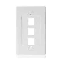 CABLE MATTER WALL PLATE 3 PORT 10x