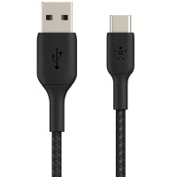 Belkin BoostCharge Braided USB-C to USB Cable - (1m - Black) 