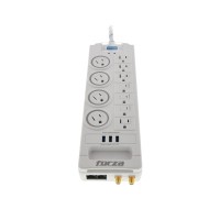 Forza Surge Protector - 11 Outlets, 3 USB Ports, Coaxial, Ethernet - FSP-1011USBW (110V/220V - 1800 Joules) 