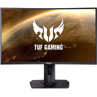 ASUS - TUF Gaming 27" LED Curved FHD FreeSync Monitor - Black