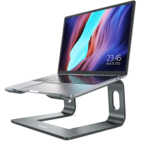 Nulaxy Laptop Stand, Detachable Aluminum Ergonomic Laptop Mount, Computer Riser Laptop Holder for Desk, Notebook Stand Compatible with MacBook Air/Pro, Dell, HP, XPS, All Laptops (10-16inch) - Gray