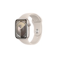 Apple Watch Series 9 (GPS) - 45mm Starlight Aluminum Case with M/L Starlight Sport Band