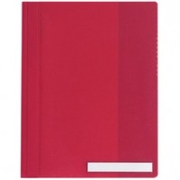 DURABLE Clear VIEW Management Folder -  RED