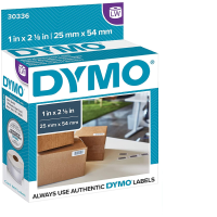 DYMO Authentic LW Multi-Purpose Labels | DYMO Labels for LabelWriter Printers, Great for Barcodes (1" x 2-1/8"), 1 Roll of 500