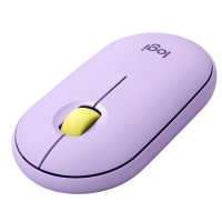Logitech - Pebble M350 Wireless Optical Ambidextrous Mouse with Silent Click - Lavender Lemonade