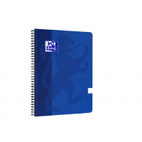 Notebook A4+ ruled 7 mm soft cover twin-wire 140 pages blue