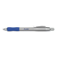 PaperMate Profile Metal Ballpoint Pen Retractable, Medium 1 mm, Blue Ink, Silver Barrel, Single