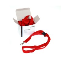 DURABLE RED Textile CORD BADGE (10 PIECES)