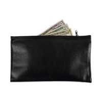 Universal Zippered Wallets - 11w x 6h - Black (UNV69021)