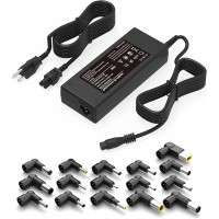 Universal AC Adapter Laptop Charger - 90W - 16 Tips (Dell, HP, Acer, Asus, Lenovo, Samsung, Chromebook) 