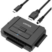 Unitek USB-C to IDE and SATA Converter External HDD Adapter Kit 2.5/3.5 HDD & SDD (Included 12V/2A Power Adapter)