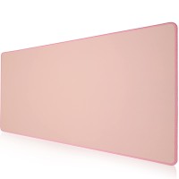 KTRIO Large Gaming Mouse Pad with Stitched Edges, Non-Slip Base (31.5 x 15.7) - Darker Rose 
