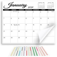 SKYDUE Magnetic Calendar & Planner (2023 Aug - 2024 Dec) - White 