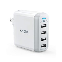 ANKER POWERPORT 4 WALL CHARGER WHITE