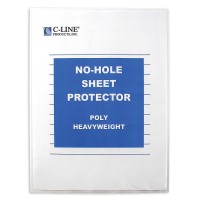 Wholesale CASE of 20 - C-Line No-Hole Sheet Protectors-Sheet Protector, Top Load