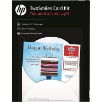 HP Hewlett Packard Hp Twosmiles Card Kit 5x7 10 Count