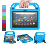 LEDNICEKER Kids Case for All-New Fire HD 8 & Plus 2020 - Lightweight Shockproof Handle with Stand Kid-Proof Case for Amazon Fire HD 8 inch Tablets (Latest 10th Generation 2020 Release) - Blue