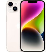 Apple - iPhone 14 128GB - Starlight (Unlocked, nano-SIM) - Dual Sim