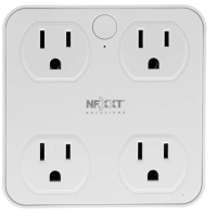 NEXXT Solutions Indoor Smart Plug, These timers for Electrical outlets Compatible with Alexa, Google Home, No Hub Required, Remote Control Your Home Appliances from Anywhere - 4 Outlets 