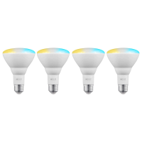 Nexxt Solutions Smart Home WiFi Bulb LED BR30 White 110 Volt (4 Pack) 