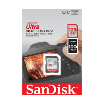 SanDisk Ultra SDXC Memory Card 100MBs Class 10 UHS-I 128GB
