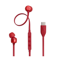 JBL Tune 310C USB-C Earbuds with Microphone – Red