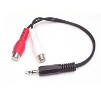 Stereo Audio Cable - 3.5mm Male to 2x RCA Female