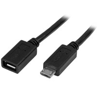 Startech Micro-USB Extension Cable - M/F - 0.5m (20in)