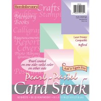 Pearl Pastel Cardstock 8½" x 11" (50 Sheets, Assorted Colors)