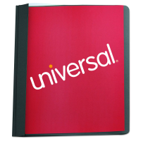 Universal® Clear Front Report Cover, Tang Fasteners, Letter Size