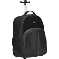 Targus 16 inch Compact Rolling Backpack - Black