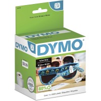 Dymo Authentic LW 2-Up Price Tag Labels for LabelWriter Label Printers - 3/8" x 3/4" (1 Roll of 1500)