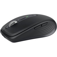 Logitech MX Anywhere 3S Compact Quiet Clicks Wireless Mouse - Graphite (USB-C, Bluetooth) 