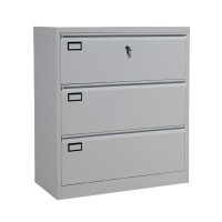 MESA Iris 3-Drawer Large Cabinet – Grey