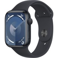 Apple Watch Series 9 (GPS) Midnight Aluminum Case With Midnight Sport Band - 45mm M/L 