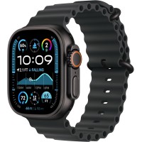 Apple Watch Ultra 2 Smartwatch Sport Watch w/ Black Titanium Case & Black Ocean Band (GPS + Cellular) 49mm