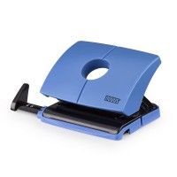 NOVUS 2-HOLE PUNCH WITH STOP RAIL EASY BLUE