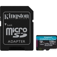 Kingston Canvas Go Plus MicroSDXC A2 U3 V30 - 128GB Micro SD 