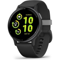 Garmin - Vivoactive 5 GPS Smartwatch (AMOLED Display) - Black Slate