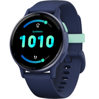 Garmin - Vivoactive 5 GPS Smartwatch (AMOLED Display) - Blue Metallic 