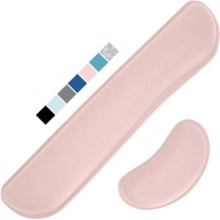 Gorilla Grip Silky Gel Memory Foam Wrist Rest Hand & Arm Support - 2 Piece Pad – Pink